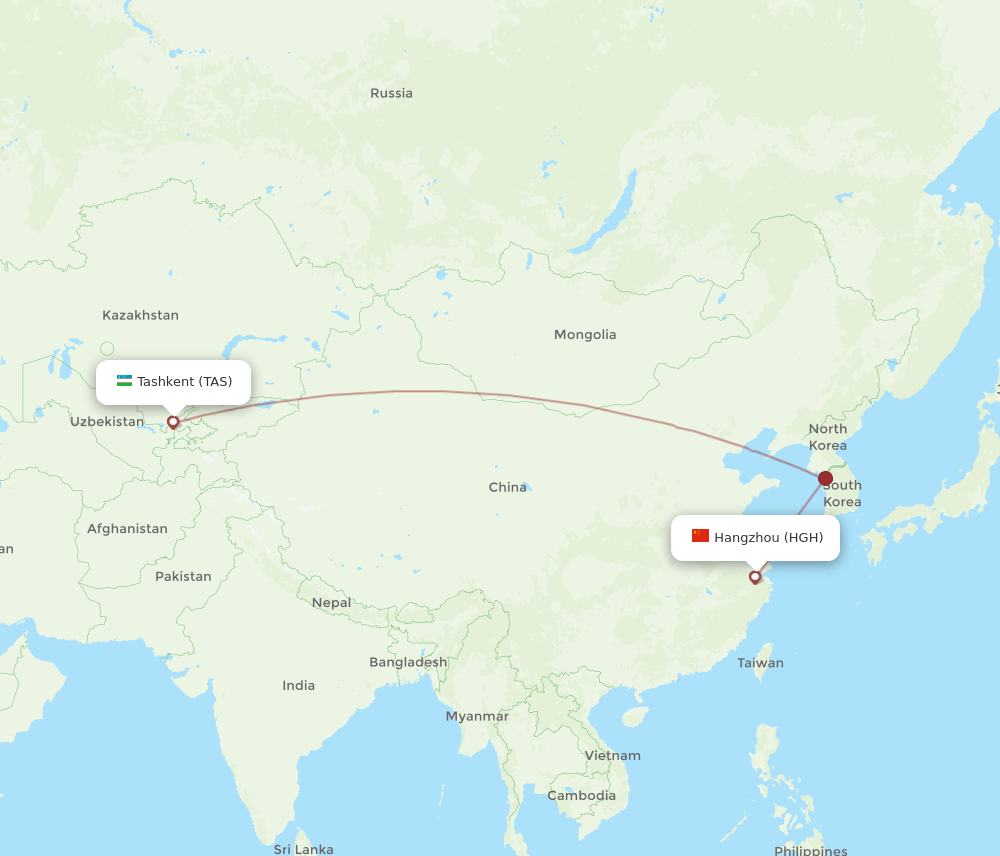 HGH-TAS flight routes