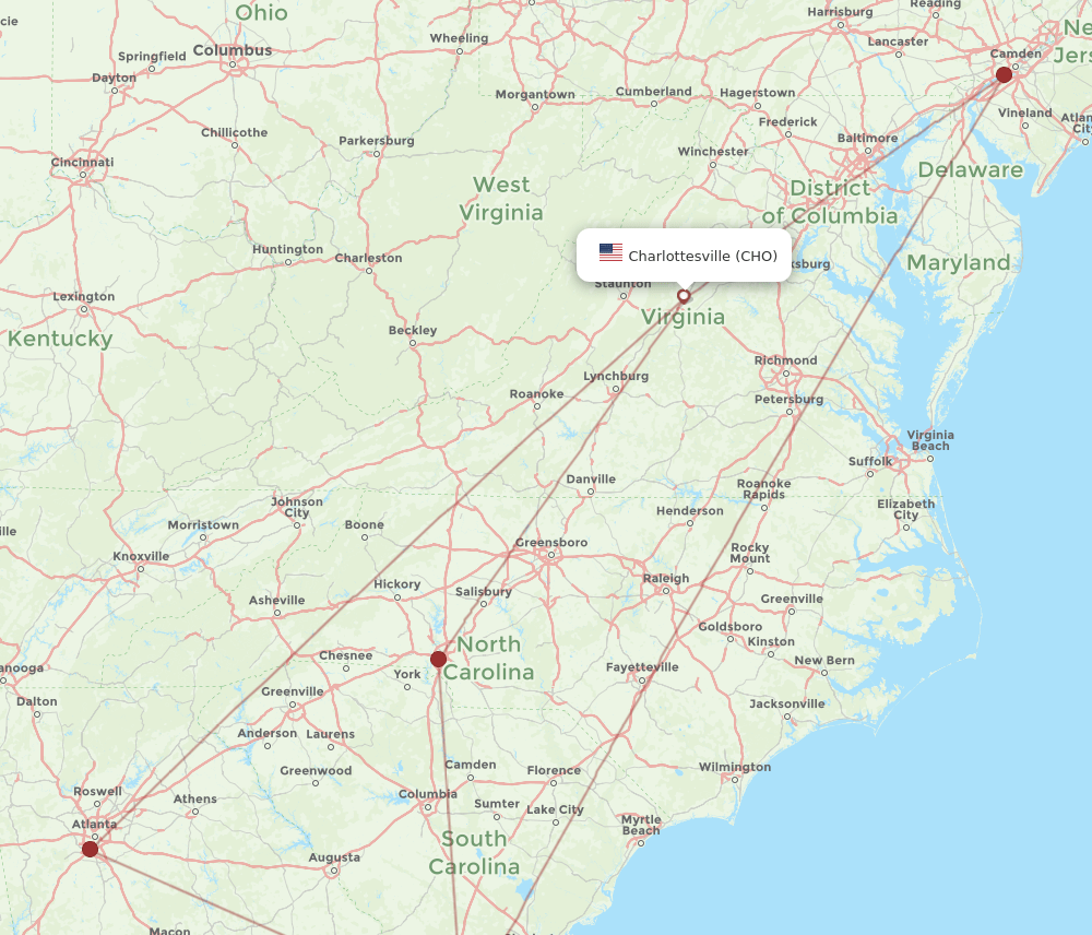 HHH-CHO flight routes