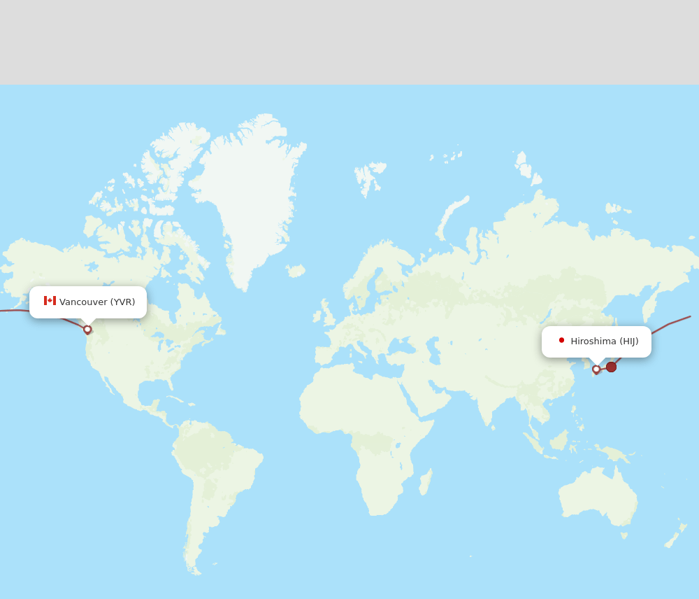 HIJ-YVR flight routes