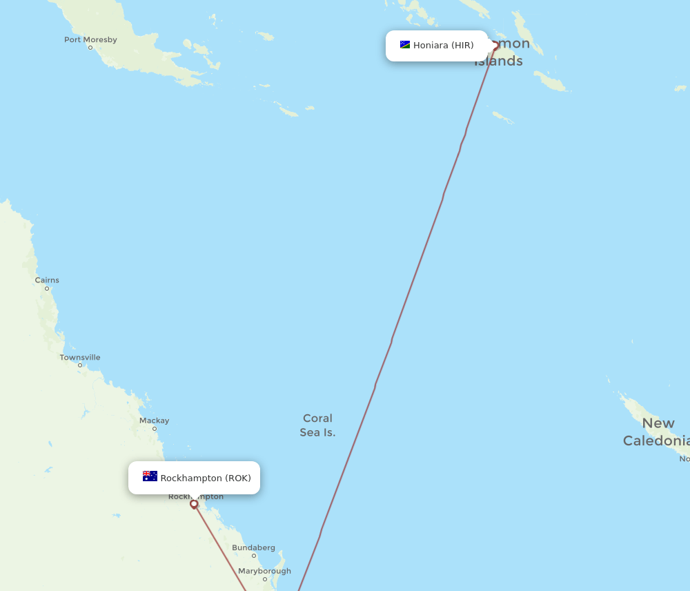 HIR-ROK flight routes