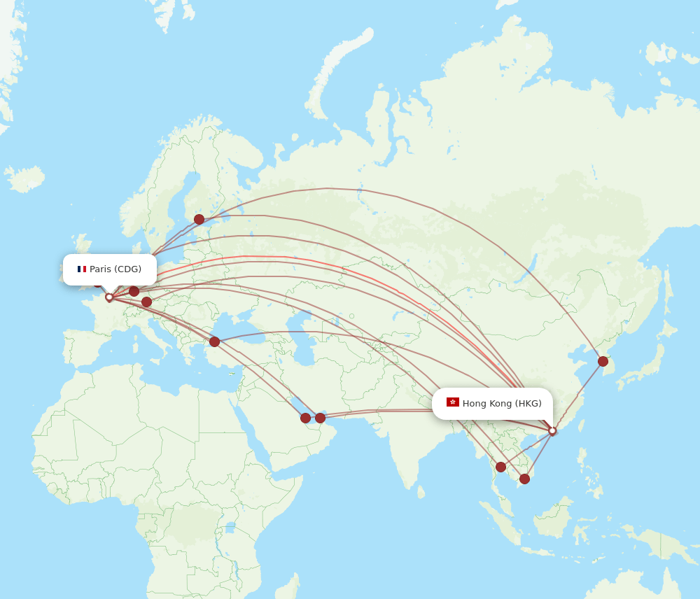 Flights from Hong Kong to Paris (HKG to CDG) – Airlines