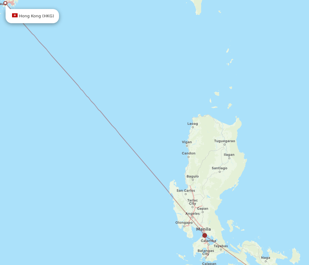 HKG-CYP flight routes