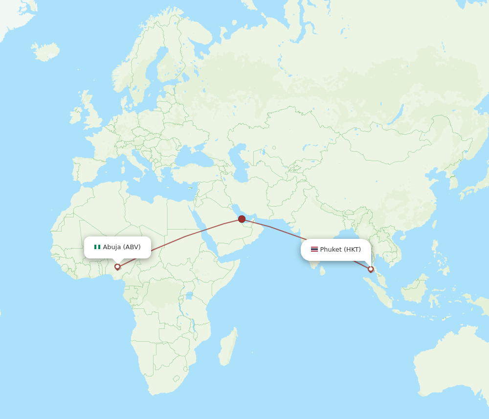 HKT-ABV flight routes