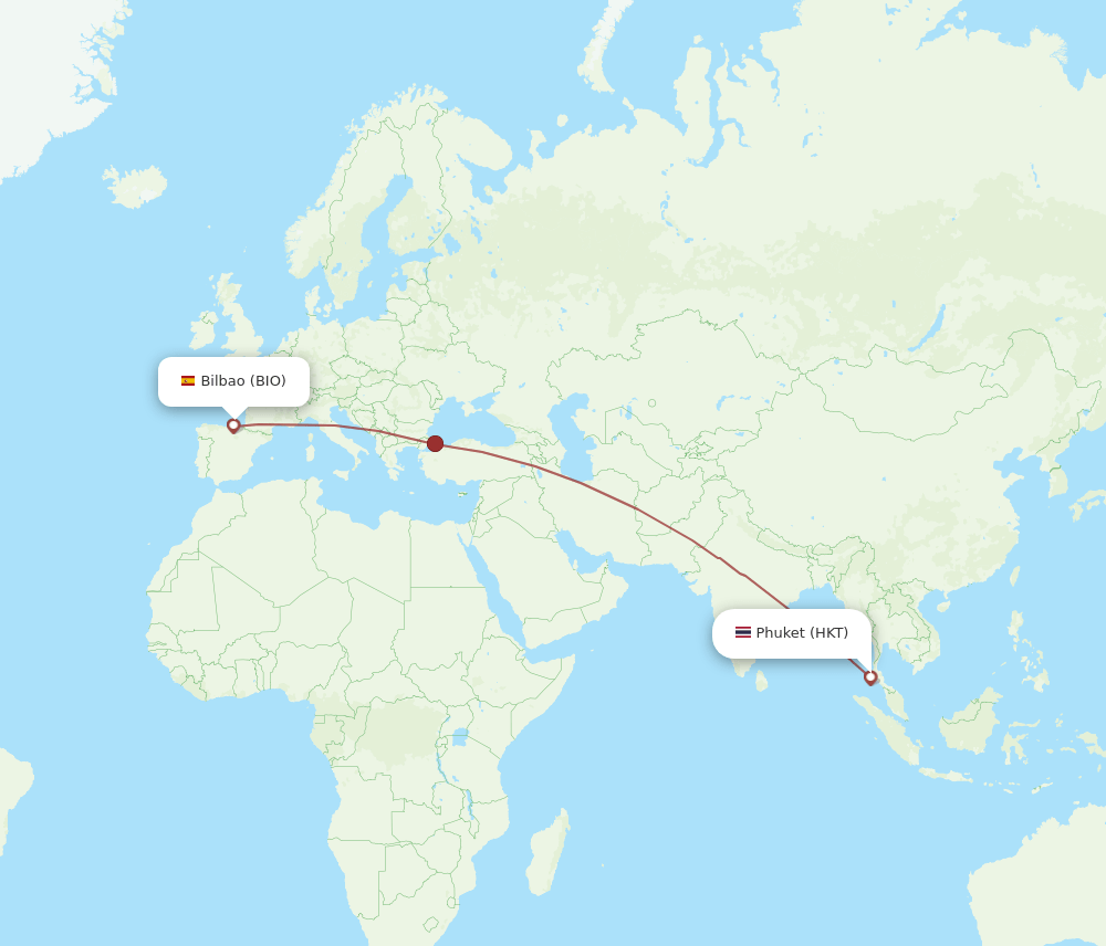 HKT-BIO flight routes