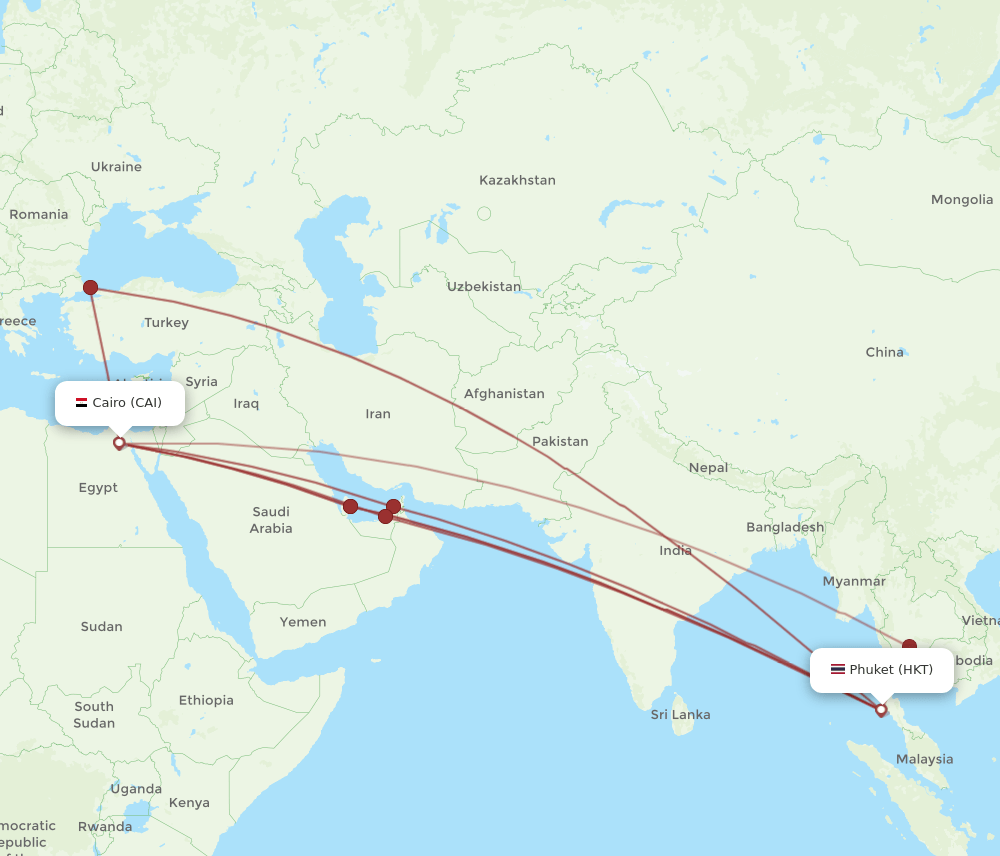 HKT-CAI flight routes