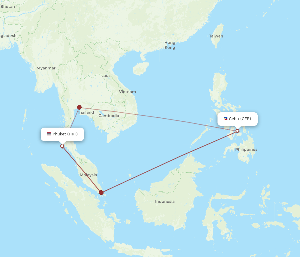 HKT-CEB flight routes