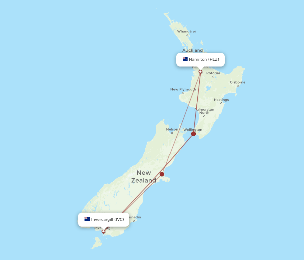 HLZ-IVC flight routes