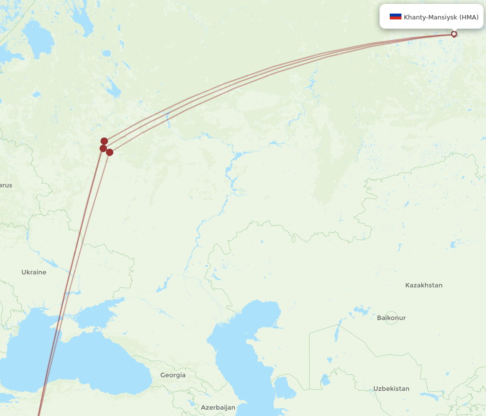 HMA-AYT flight routes