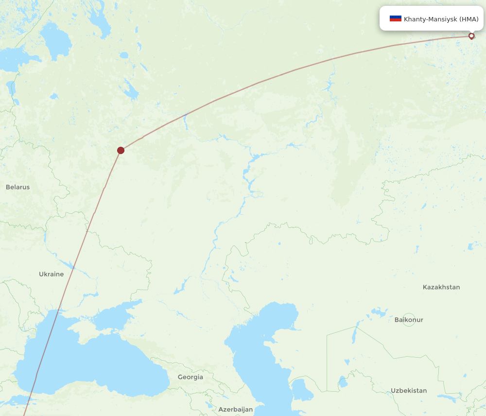HMA-BJV flight routes