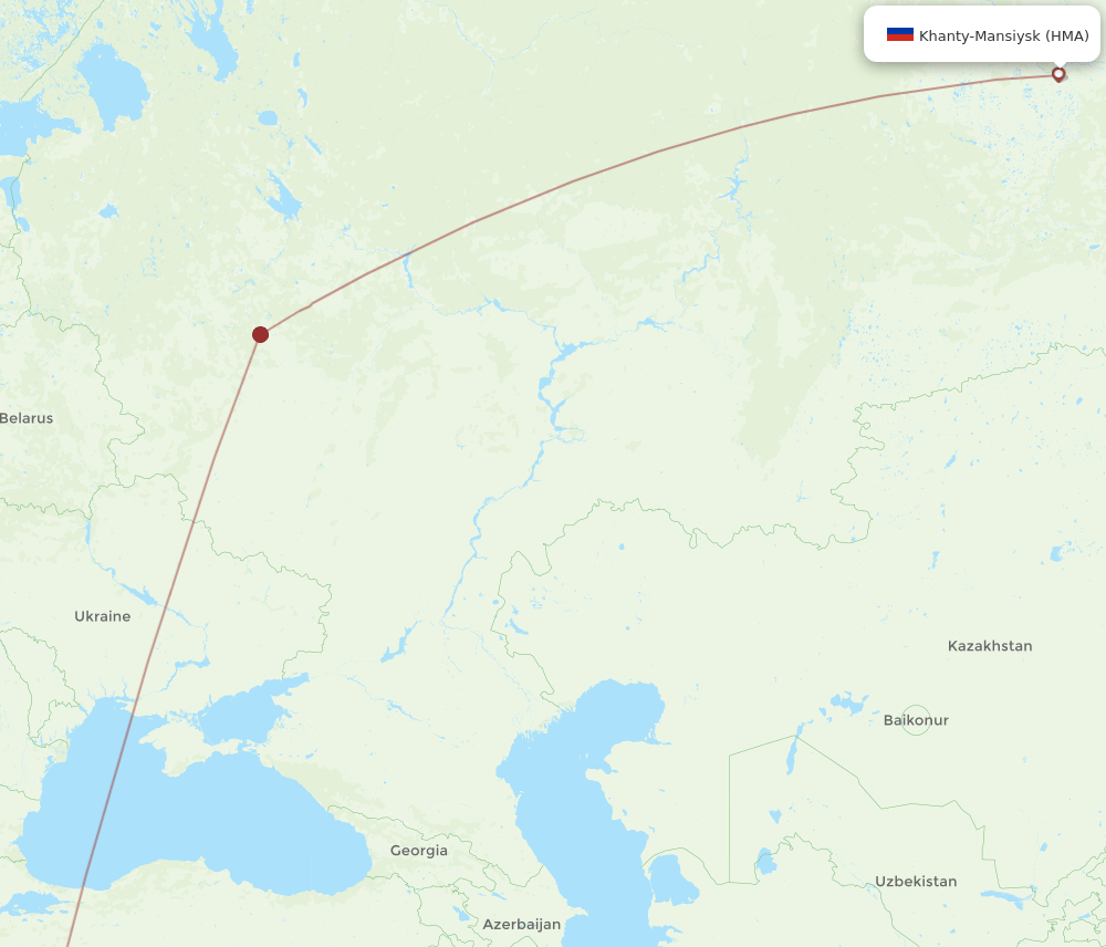 HMA-DLM flight routes