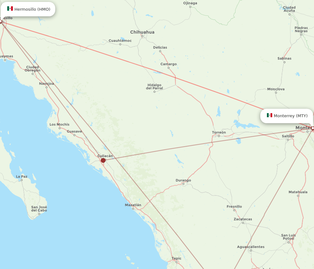 HMO-MTY flight routes