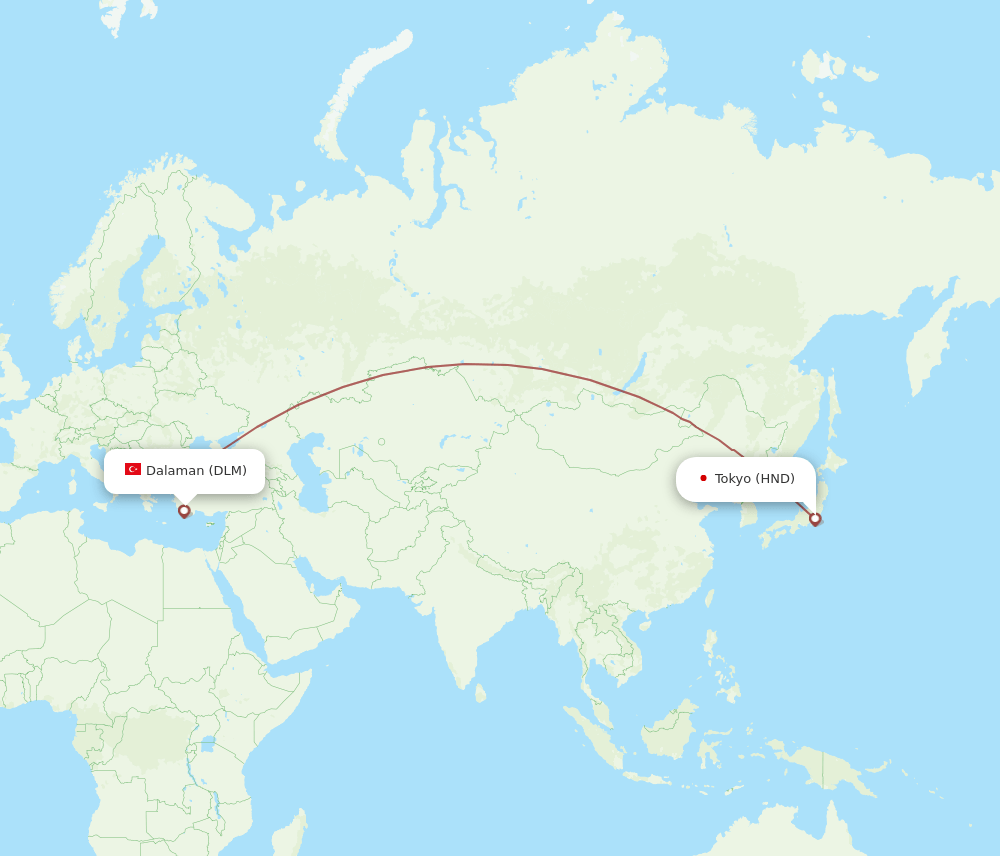 HND-DLM flight routes