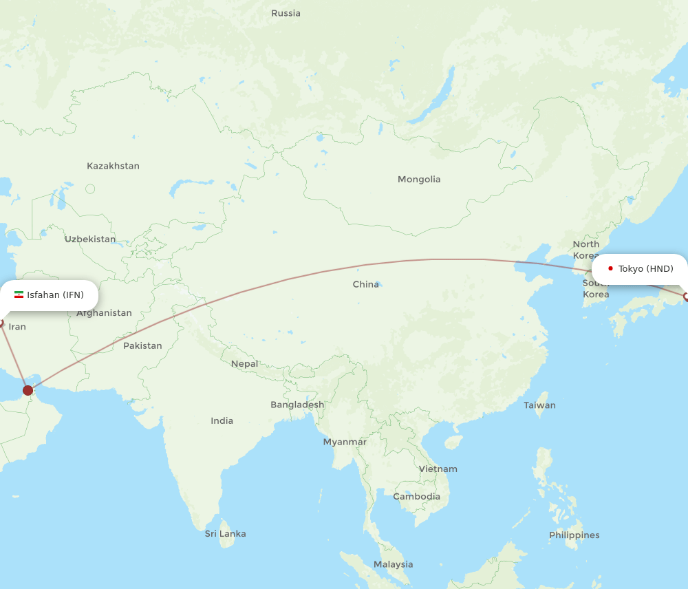 HND-IFN flight routes