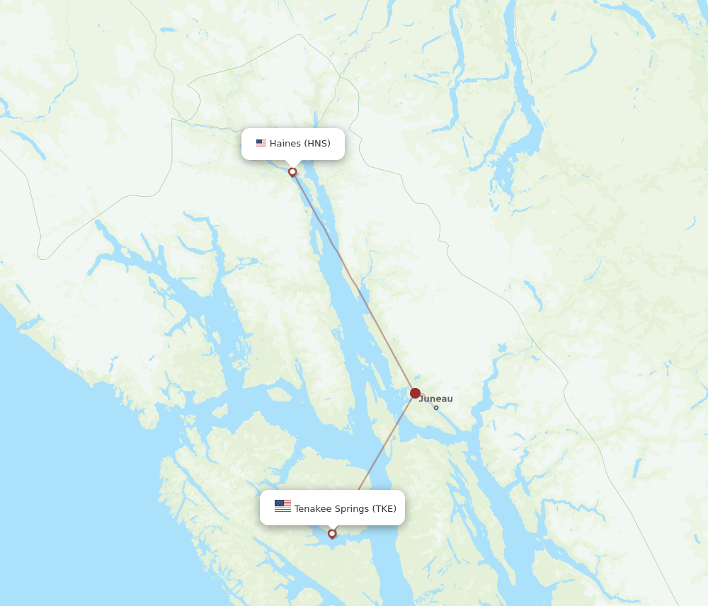 HNS-TKE flight routes