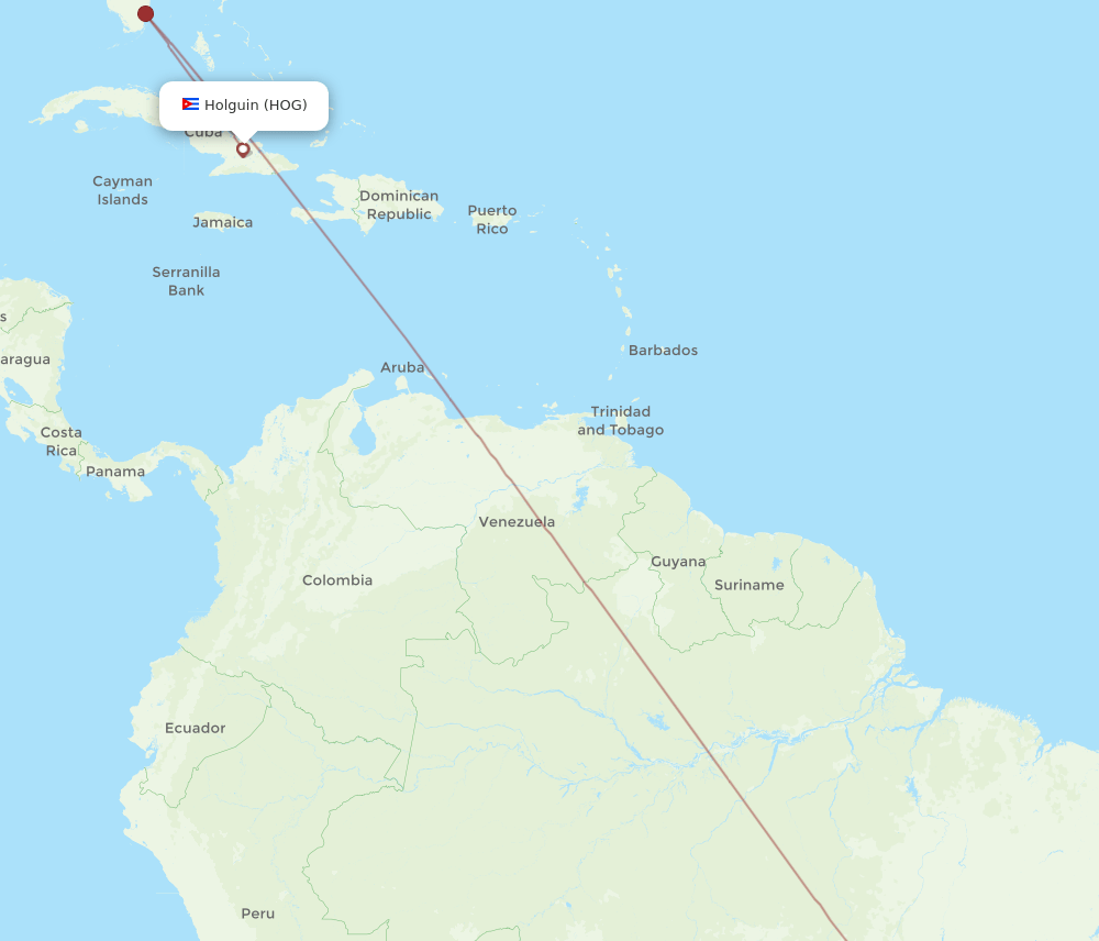 HOG-BSB flight routes