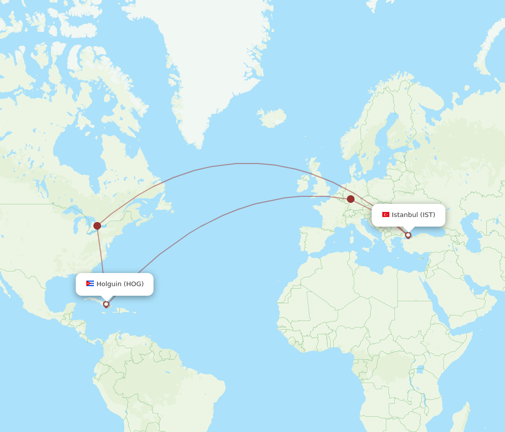 HOG-IST flight routes