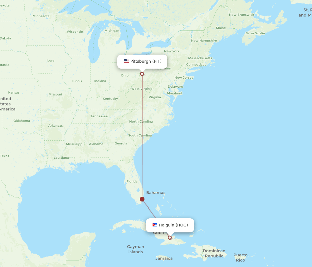 HOG-PIT flight routes