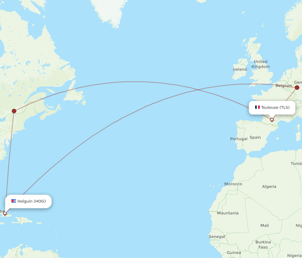 HOG-TLS flight routes