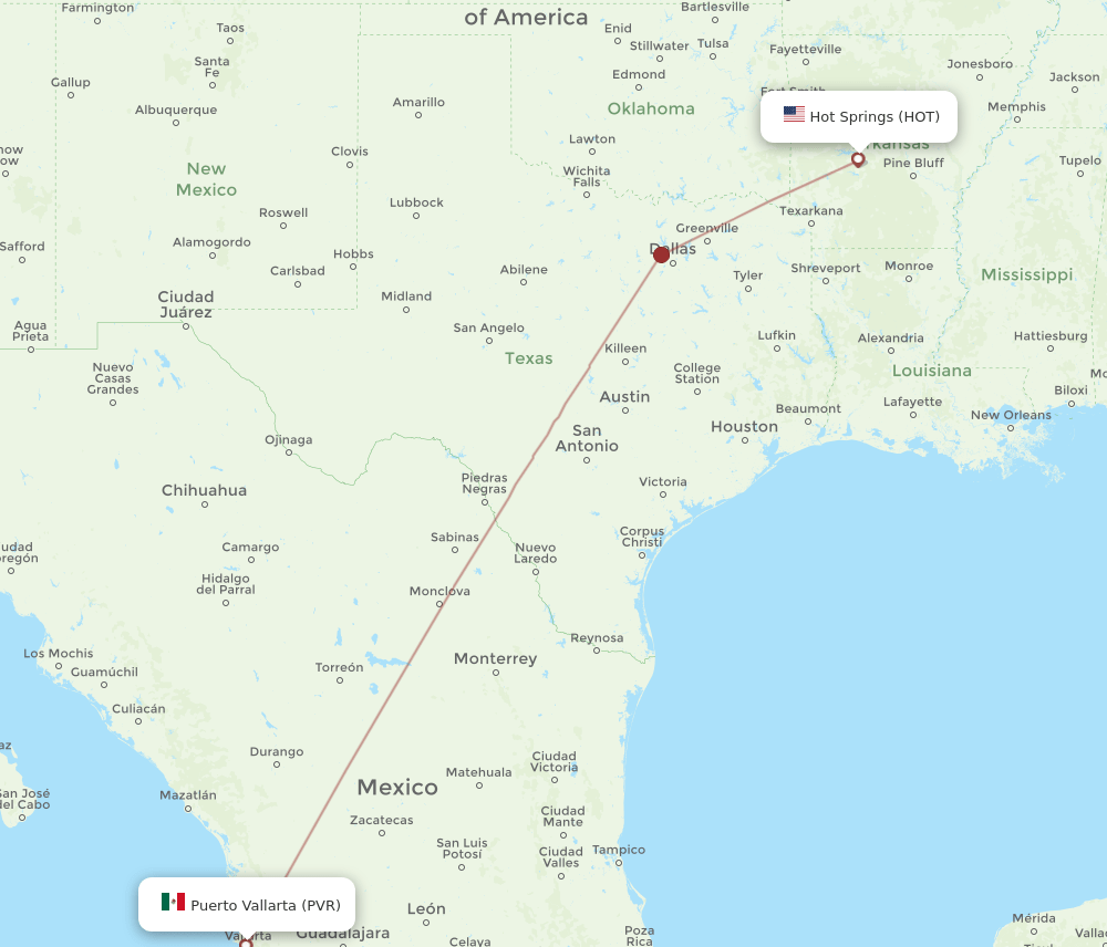 HOT-PVR flight routes