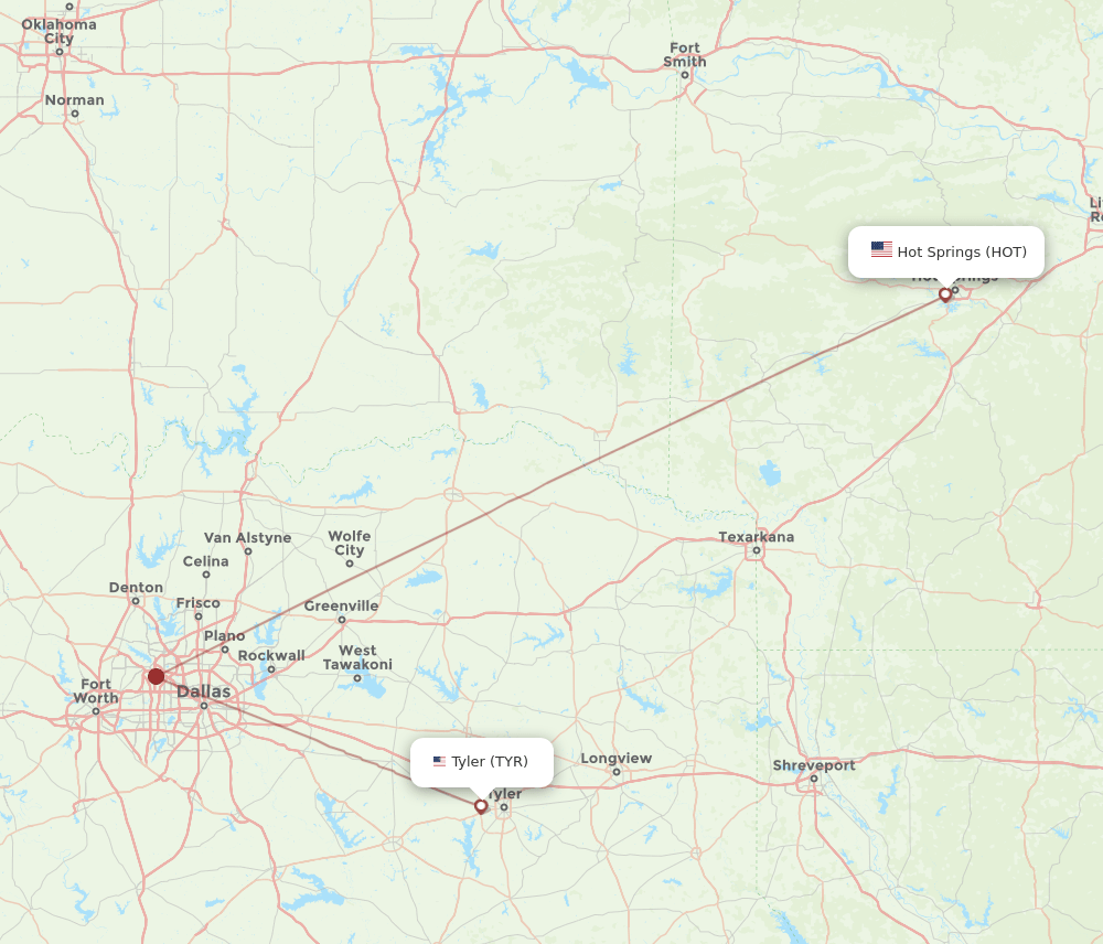 HOT-TYR flight routes
