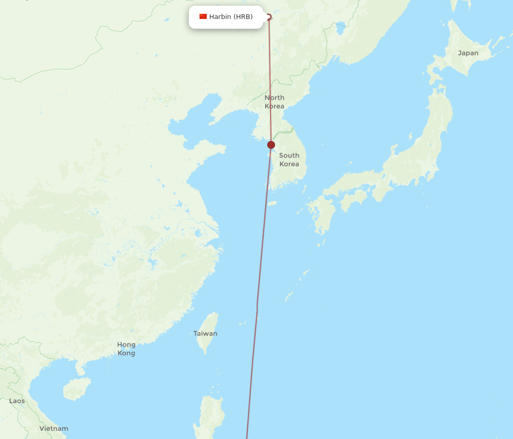 HRB-CEB flight routes