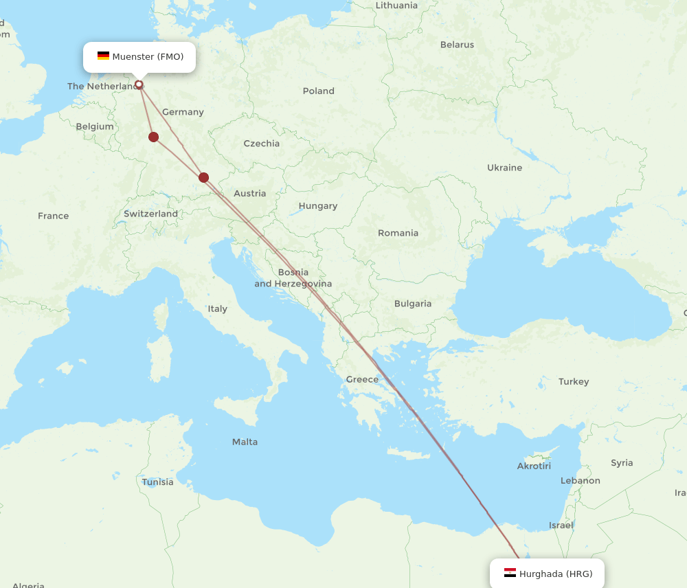 HRG-FMO flight routes