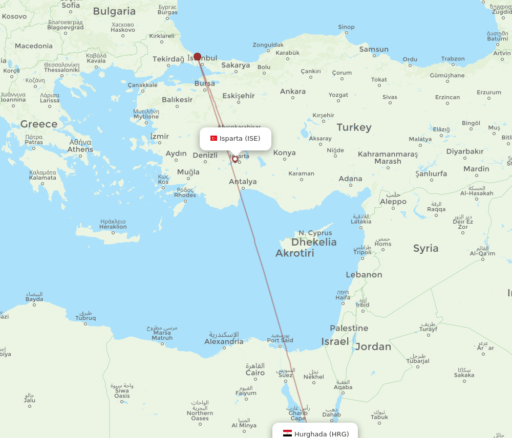 HRG-ISE flight routes