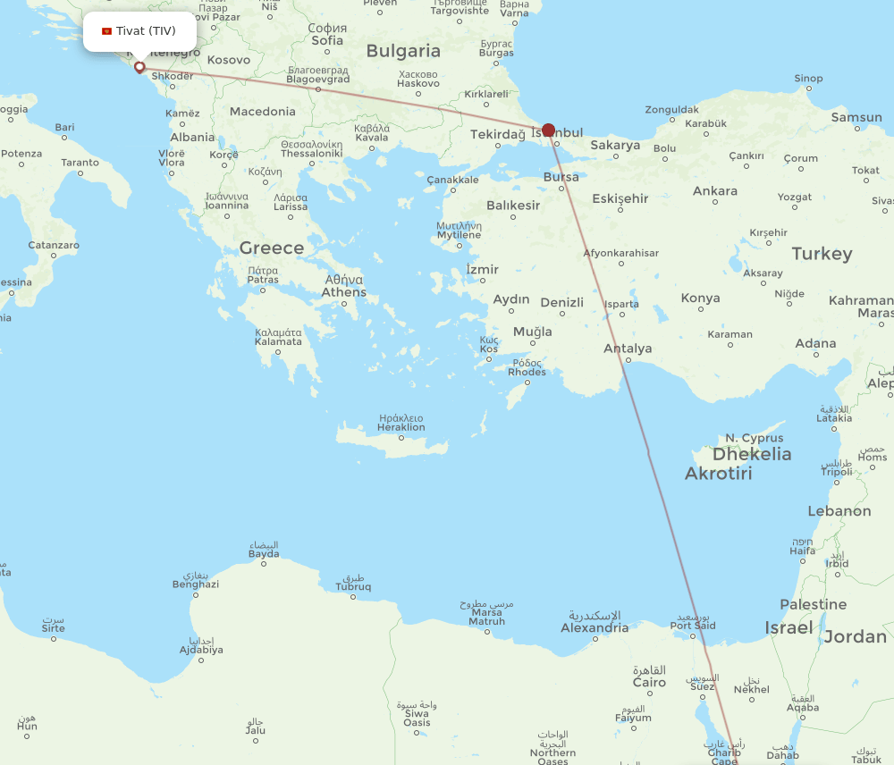 HRG-TIV flight routes