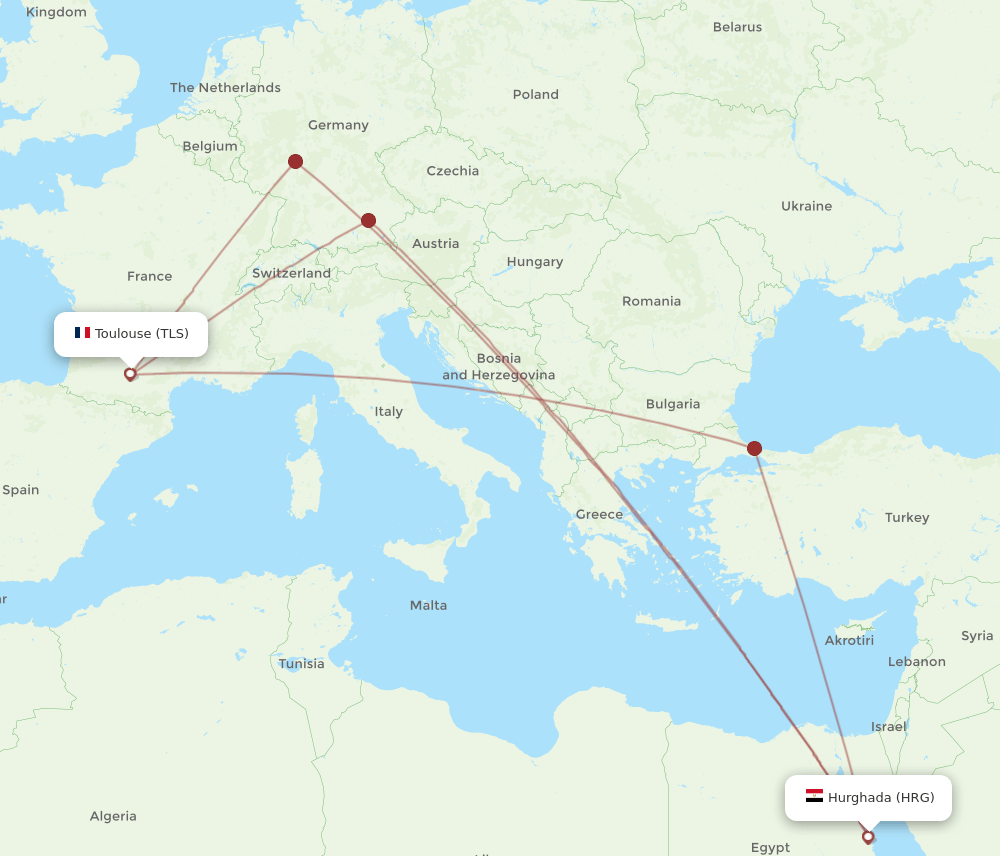 HRG-TLS flight routes