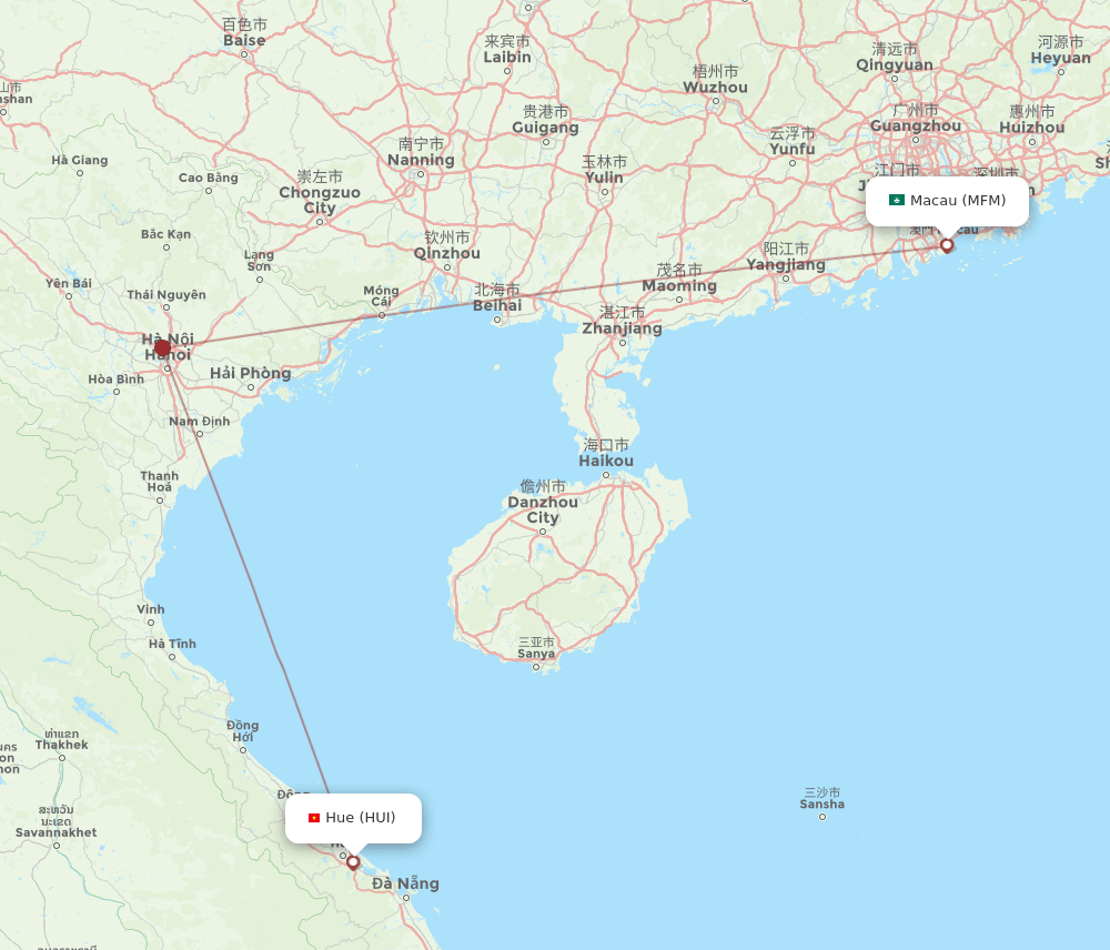 HUI-MFM flight routes