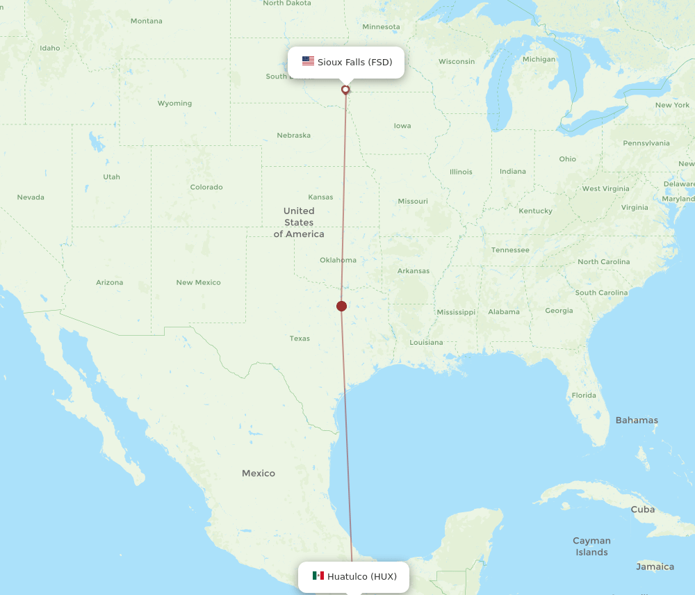 HUX-FSD flight routes