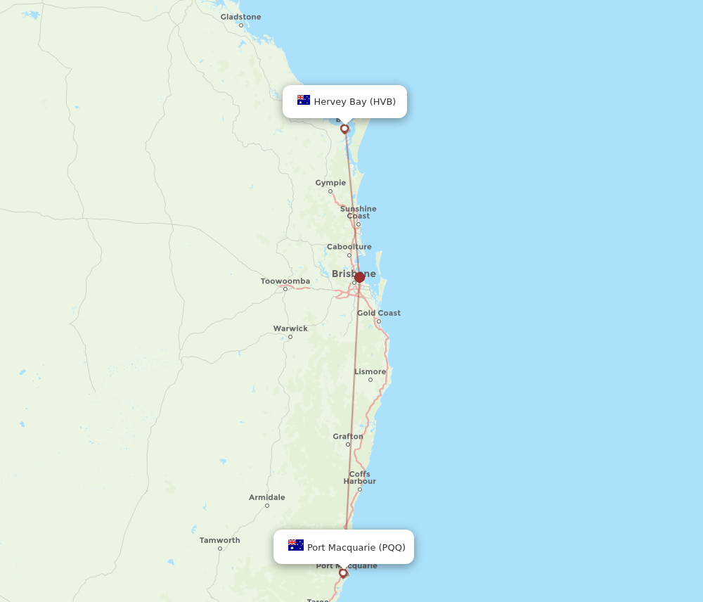 HVB-PQQ flight routes
