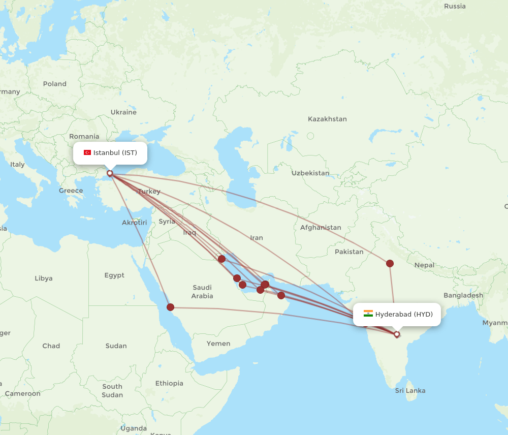 All Flight Routes From Hyderabad To Istanbul HYD To IST Flight Routes all-flight-routes-from-hyderabad-to-istanbul-hyd-to-ist-flight-routes
