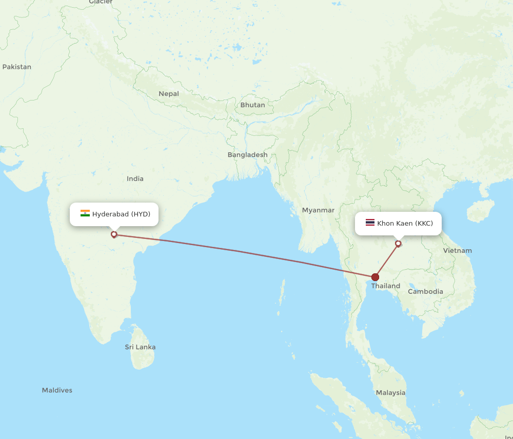 HYD-KKC flight routes