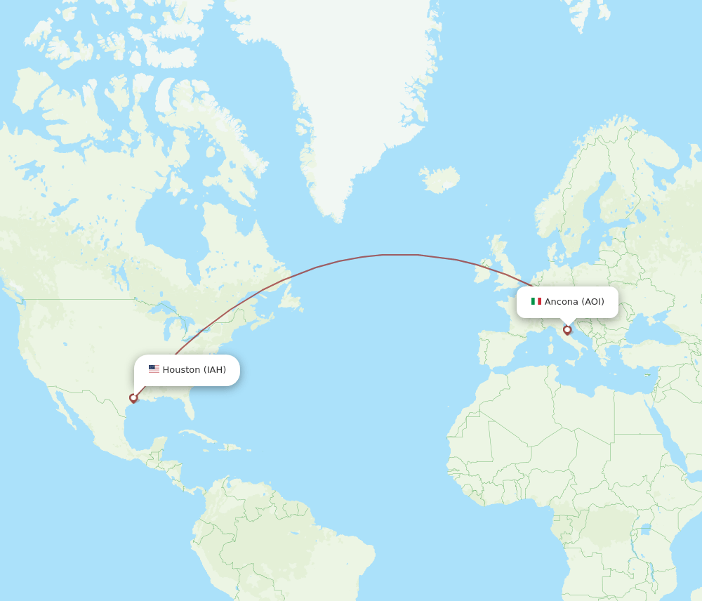 IAH-AOI flight routes