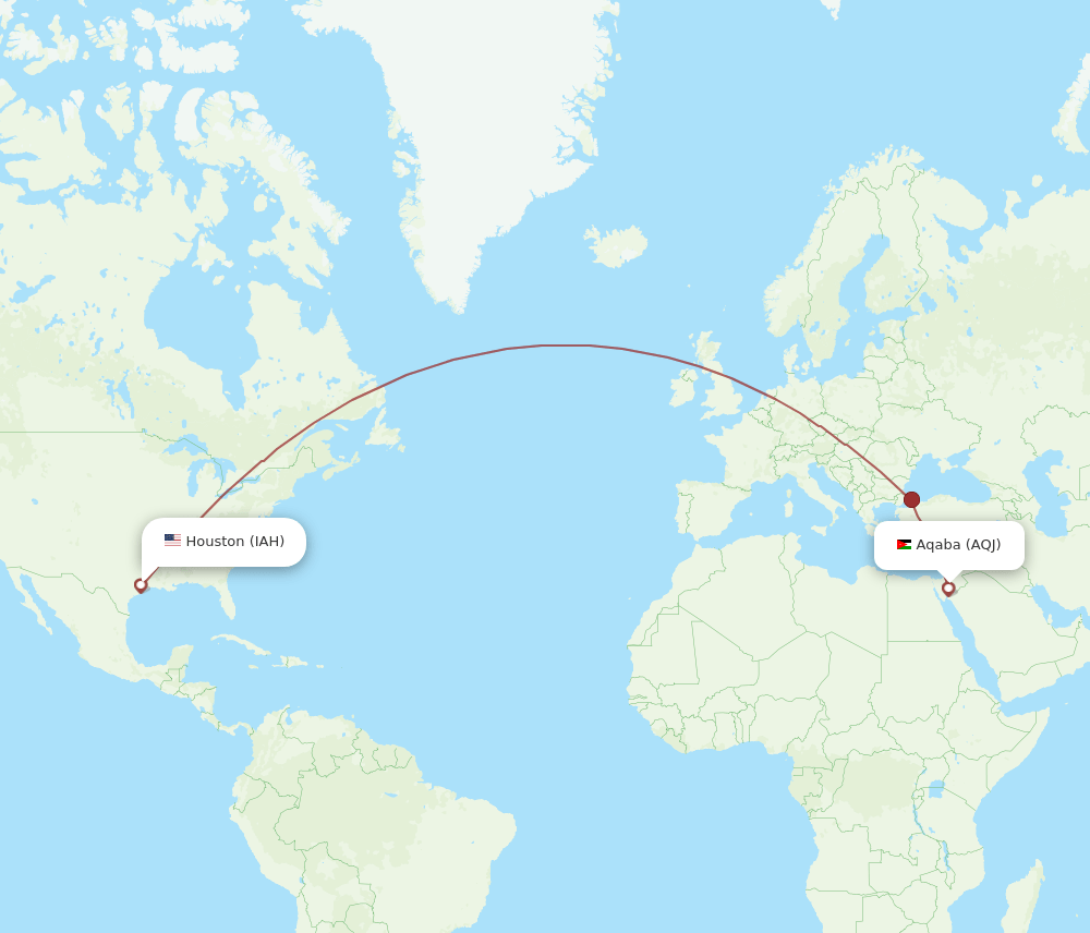 IAH-AQJ flight routes