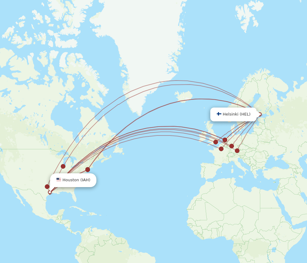 IAH-HEL flight routes
