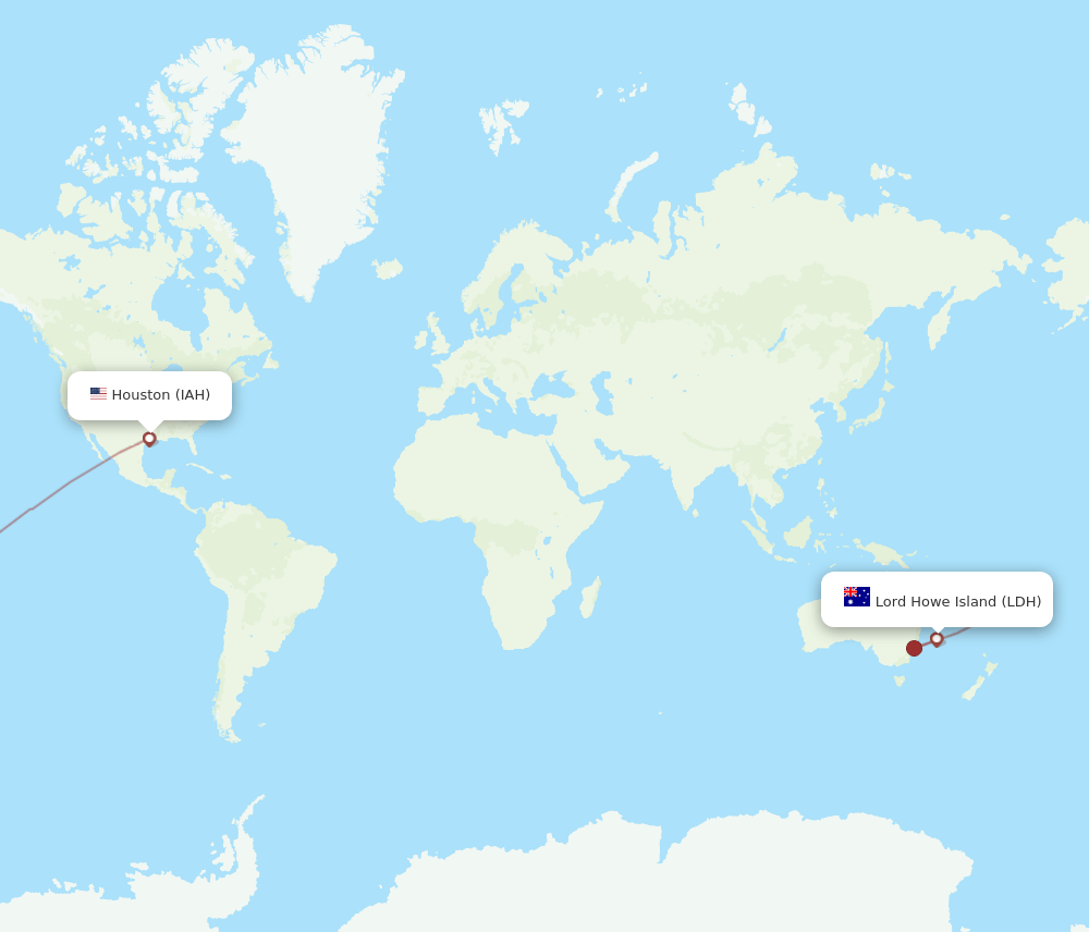 IAH-LDH flight routes