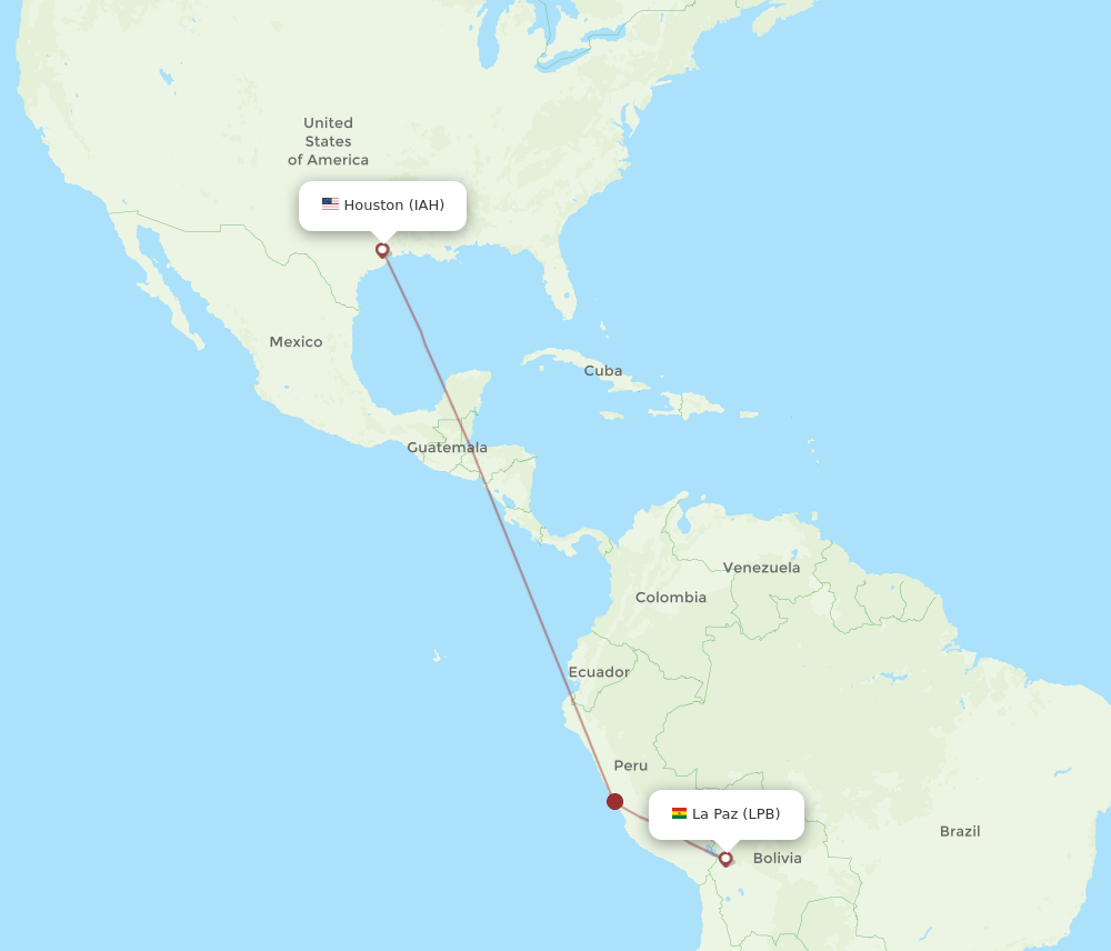 IAH-LPB flight routes