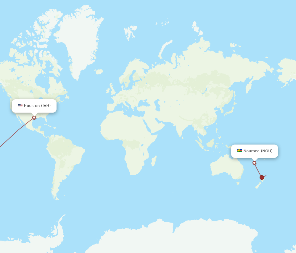 IAH-NOU flight routes