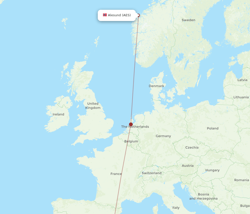 IBZ-AES flight routes