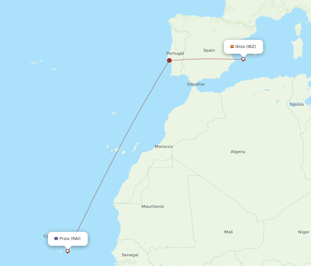 IBZ-RAI flight routes