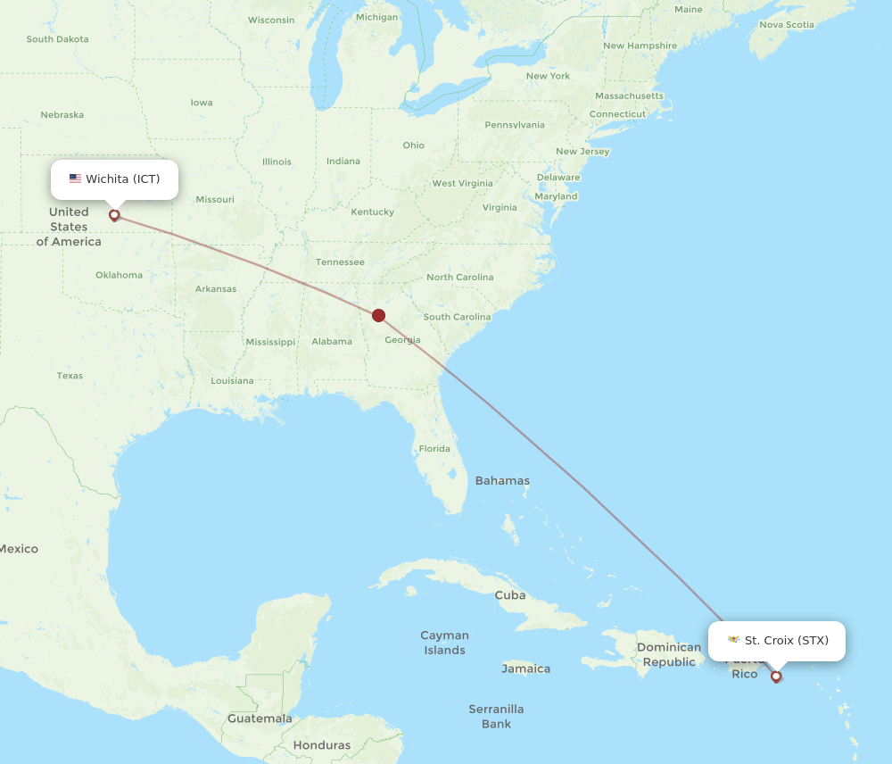 ICT-STX flight routes