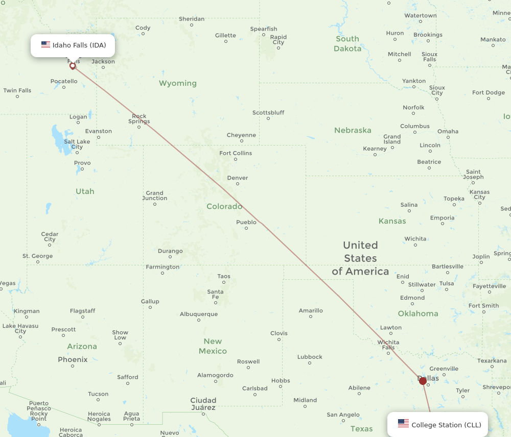 IDA-CLL flight routes