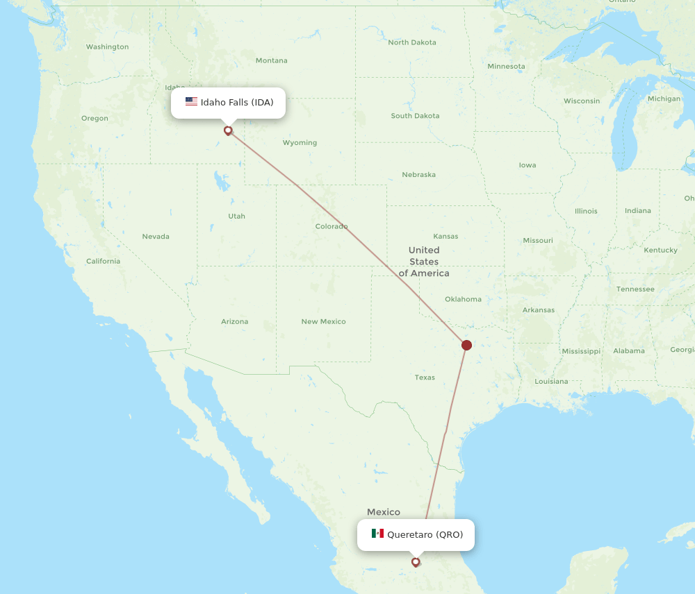 IDA-QRO flight routes