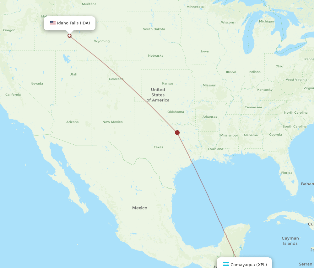 IDA-XPL flight routes