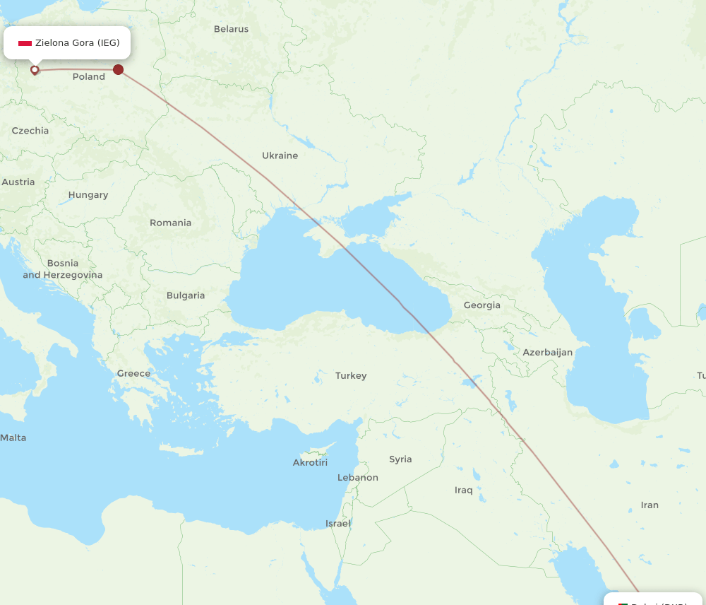 IEG-DXB flight routes