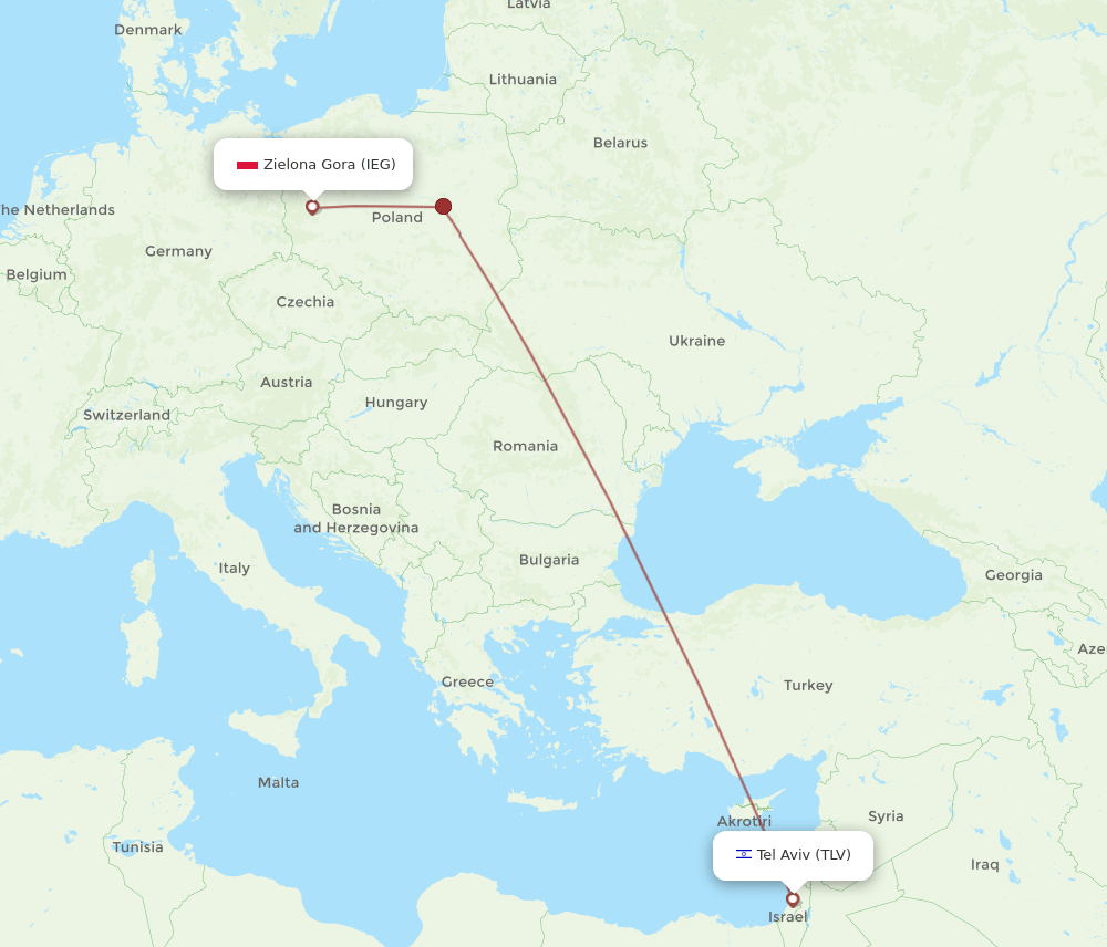 IEG-TLV flight routes