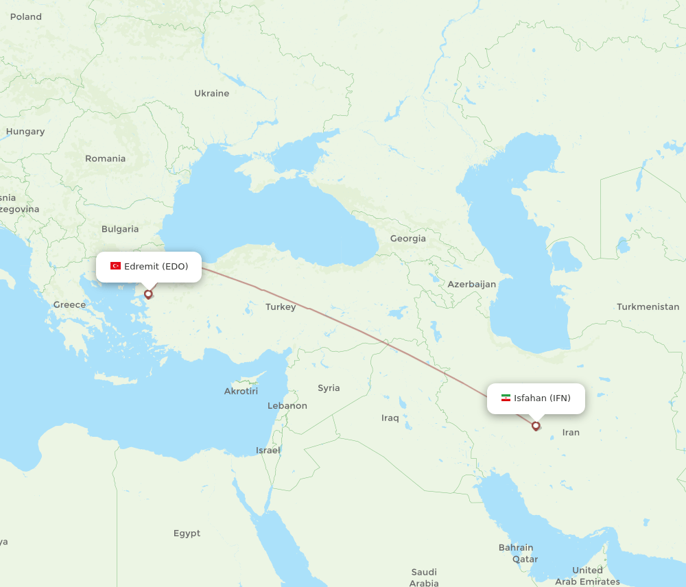 IFN-EDO flight routes