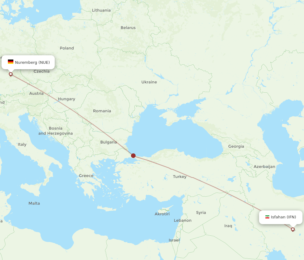 IFN-NUE flight routes